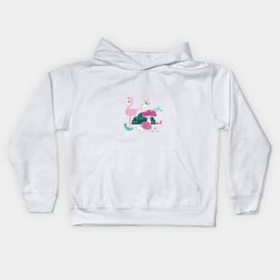 Wandering in Wonderland - Purple Kids Hoodie